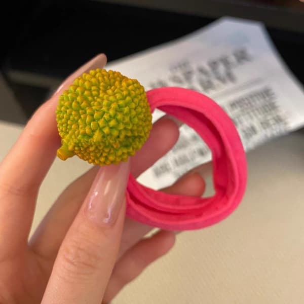 10 stk. Frugt Elastisk Hestehale Hårelastik Gummi Scrunchies Hoved