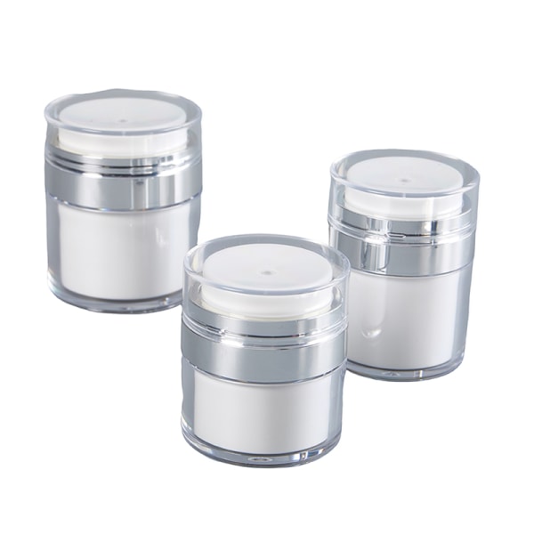 15/30/50 ml Vacuum Airless Pump Jars Kosmetiikkasäiliö 15ML