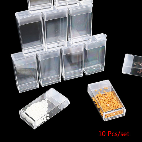 10 kpl timanttikirjontamaalaus muovisäilytyslaatikon porapidin