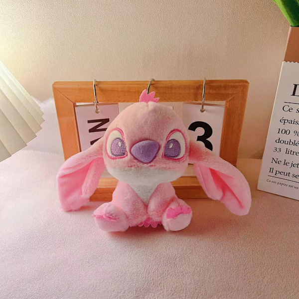 Sarjakuva Stitch Pehmo Nukke Avaimenperä Laukku Riipus Pehmolelut Etusivu Pink