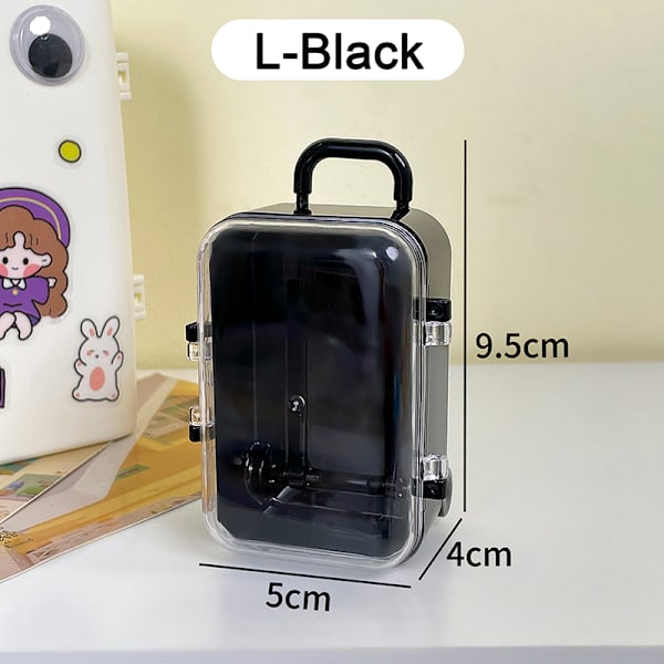 Mini Matkalaukku Style Storage Box Korujen säilytyskotelo Case N L-Black