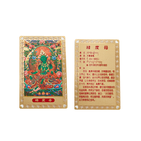 Bästsäljande Feng Shui Tibet Mystic Amulets Card för skydd D