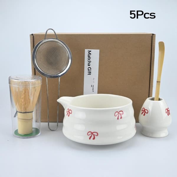 Bambu Matcha Vispiläsetti Chasen Chashaku Matcha Vispilä Teelle C 2Pcs