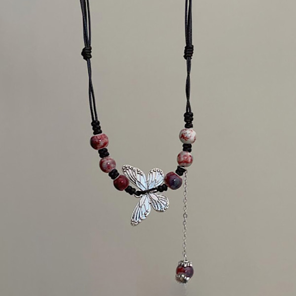 Vintage Butterfly Beads -kudotut ketjuriipuskaulakoru naisille A3