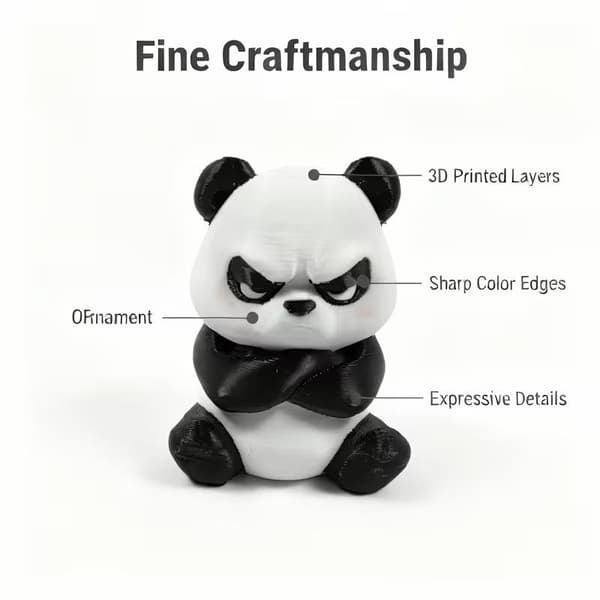 3D-printet sint pandafigur A