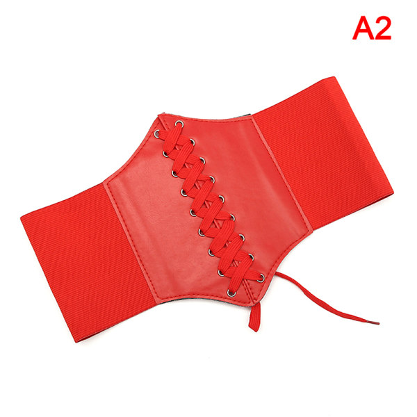 Trend Kvinner Body Shaper Spenne Bred linning Midjebelte Underb Red