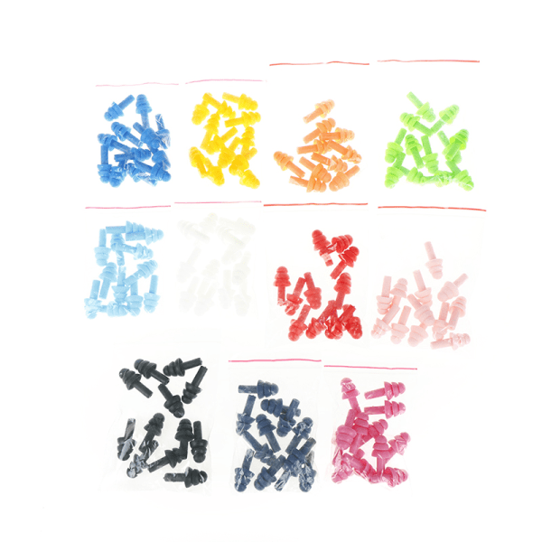12 kpl silikoniset korvatulpat, melua estävät kuorsauskorvatulpat Mukavat Multicolor