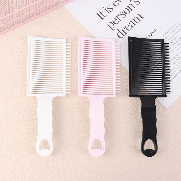 Fading Comb Professional Barber Clipper Blending Flat Top Hair White