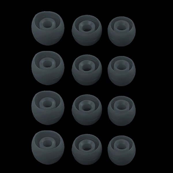 6 par/2*(S+M+L) Ørepuder af silikonegummi Universal In Gray