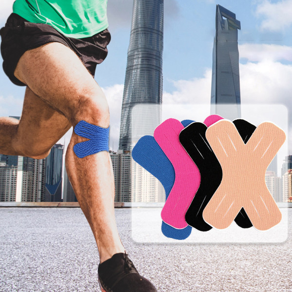 Selvklebende terapeutisk elastisk tape Sports Gym Physio Muscle Blue