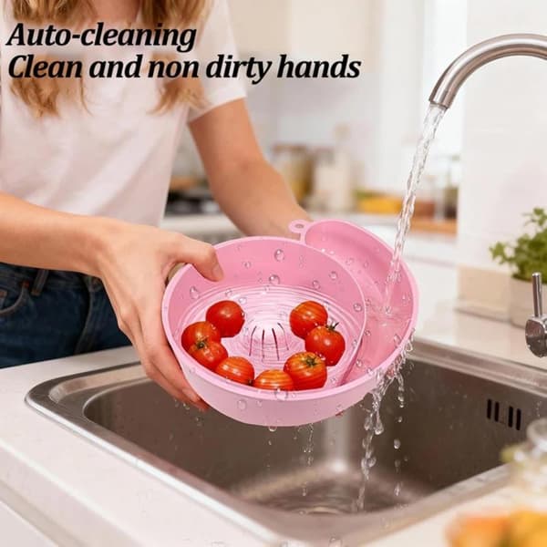 Spin Shape Automatisk Grönsakstvätt Hushållsfrukt Avlopp Ba 2Pcs