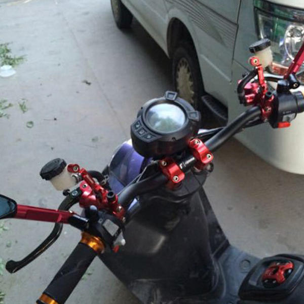 28mm motorsykkelstyre CNC aluminiumslegering scooterhåndtak Red