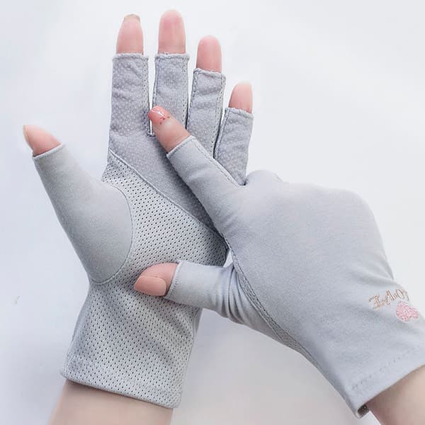1 Par Anti UV Handsker UV Shield Handske Fingerløs manicure negl A2