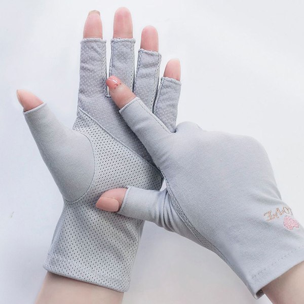 1 pari Anti UV Gloves UV Shield Glove Fingerless Manicure Nail A2