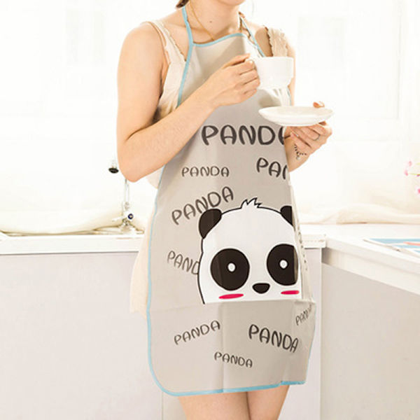 Etusivu Naiset Vedenpitävä e Sarjakuva Keittiö Ravintola Ruoanlaitto Bib Purple Panda