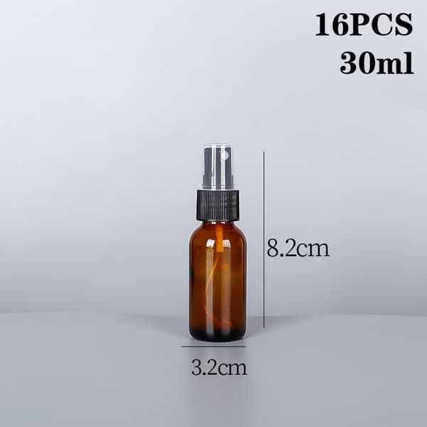 10/16 st 15/30 ml bärnstensfärgad parfymflaska med sprayatomizer A 30ml16pcs