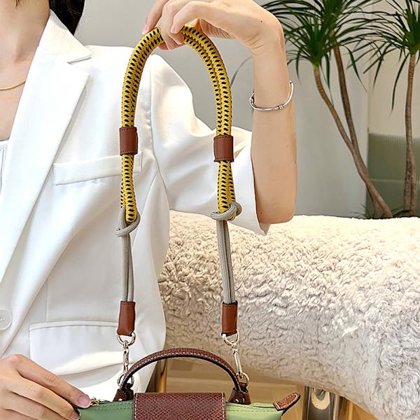 1Pc Bag Strap For Mini Bag Modified Strap Rope Free Punching Sh Green