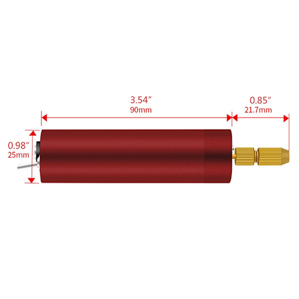 DIY Micro Electric bärbar handhållen set i aluminium Twist D