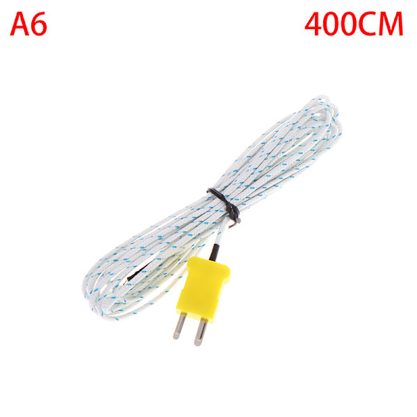 0.5M-10M K-typ termometerlinje temperatur termoelementgivare 400CM