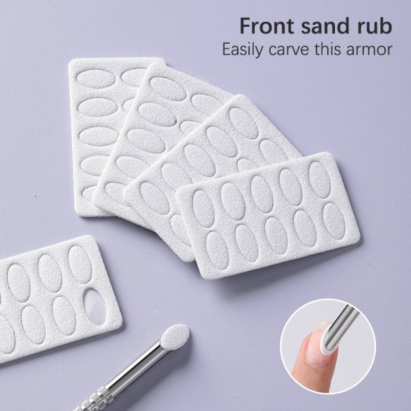 Mini nagelfil med självhäftande engångsnagelutrustningstillbehör 1 sheet