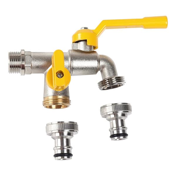 1 set kranadapter 1/2'' 3/4'' IBC vattentankanslutning med