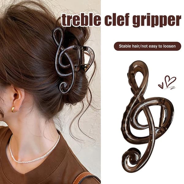 Leopard Mobius Strip Form Hårklämma Stor Storlek Musikalisk Nej A3