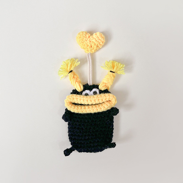 Creative e Cartoon Car Key Pack Korv Munstickning Ull Bil A2
