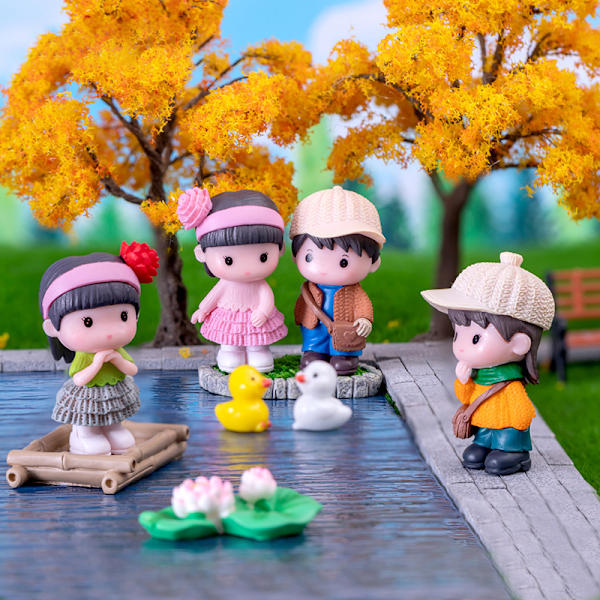 Mini poika Tyttö Malli Figuurit Käsityöt Lovers Figuurit Pariskunta Mini A5