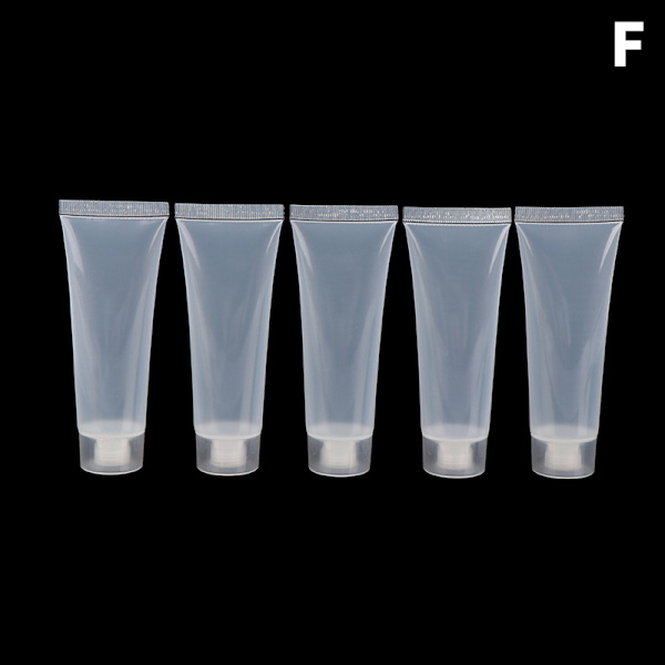 5 stk Makeup Clear Plastic Lip Gloss Container Refillable Bottl 50ml