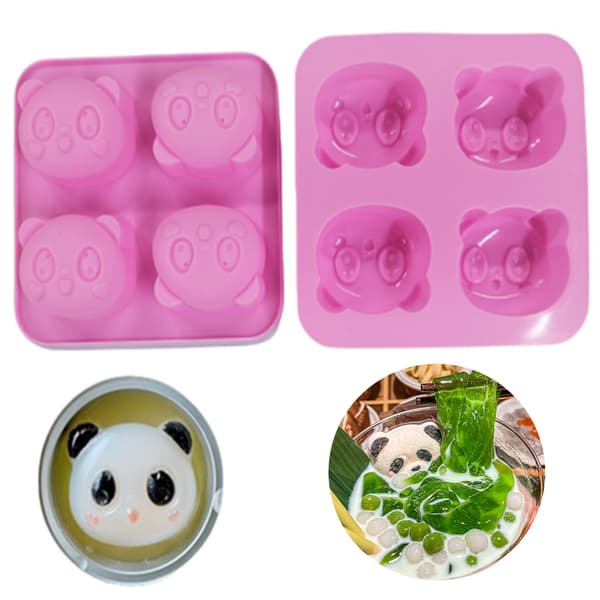 Panda Silikon Sjokoladeform Kake Isbrett Jelly Candy Cookie