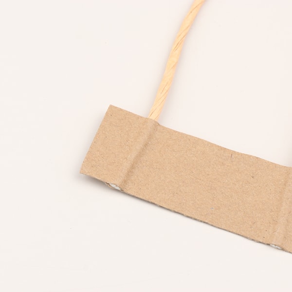 10 paria värillinen kantokassi Rope Kraft Paper Käsilaukku Laukku Rope DIY A3