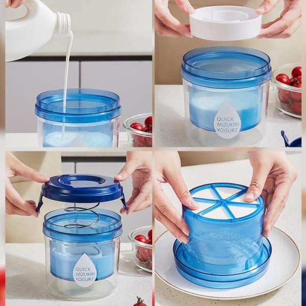 Yoghurtssil Snabbfiltrering Enkel Användning Förseglad L Blue