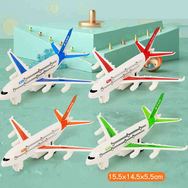 Air Bus Modell Barn Barn Flygplan Passagerarplan Toy Passen