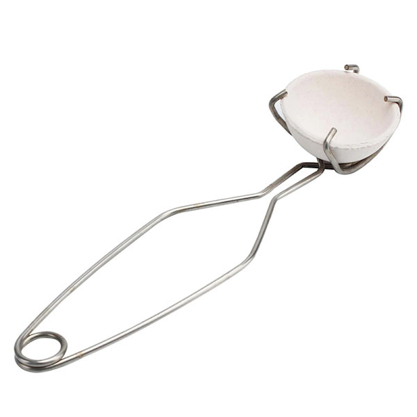 25Cm Rustfritt stål Digeltang Klemme Digeltang Hvit