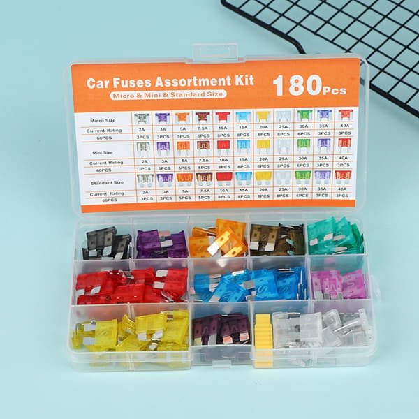 180/300 stk. sikringssett bilsikringer sortimentssett bladbilsikring F 180PCS