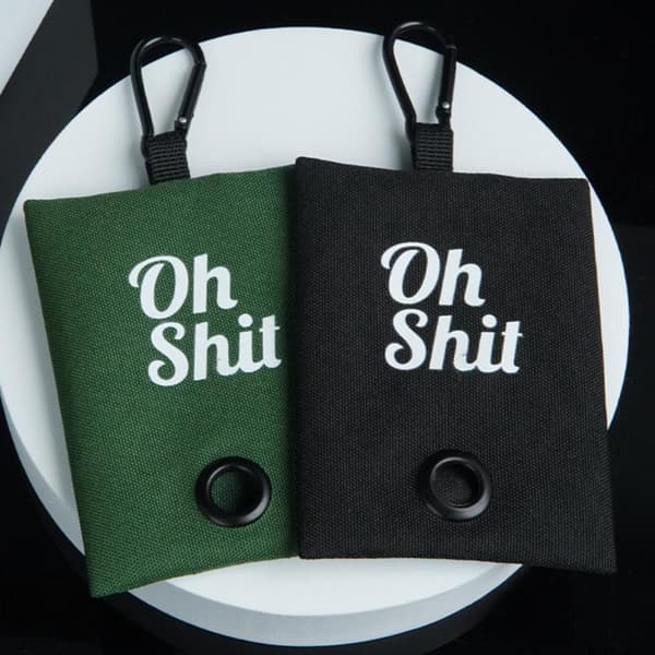 Husdjurstillbehör Canvas Sopkassar Bajspåsedispenser Portabel Green