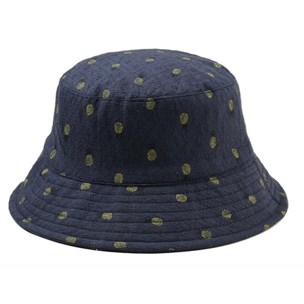 Köp kvinnor bomull hink hattar brett kant avslappnad sun print platt topp  cas Navy | Fyndiq