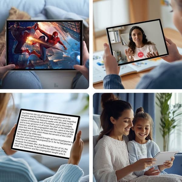 10.1" IPS 2,5D Tabletti Android 13 LoseiPad Octa-core 6+64Go (128Go Laajennettavissa) GPS 5+13MP Kaksikortti 6000mAh Hopea