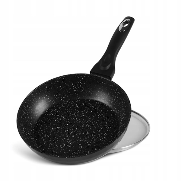 Edenberg Kastrullset med Glaslock – Marmorerade Non-Stick-Grytor – PFOA-fria