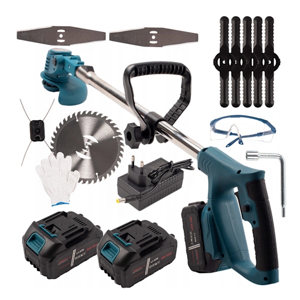 BATTERIDRIVEN TRIMMER 48V 2X BATTERIER TELESKOPISK XXL-SET