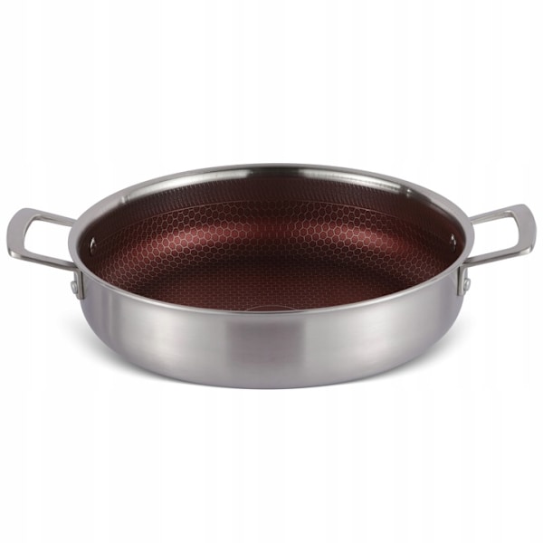 Sautépanna med lock 2,8 L i rostfritt stål med non-stick-beläggning – Edenberg EB-14923
