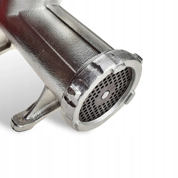 Köttkvarn manuell korvmaskin med vev - Edenberg - gjutjärn - 3 hålskivor (3 mm, 5 mm, 8 mm) - handvev - 3 plasttrattar och 1 remskiva EB-9207