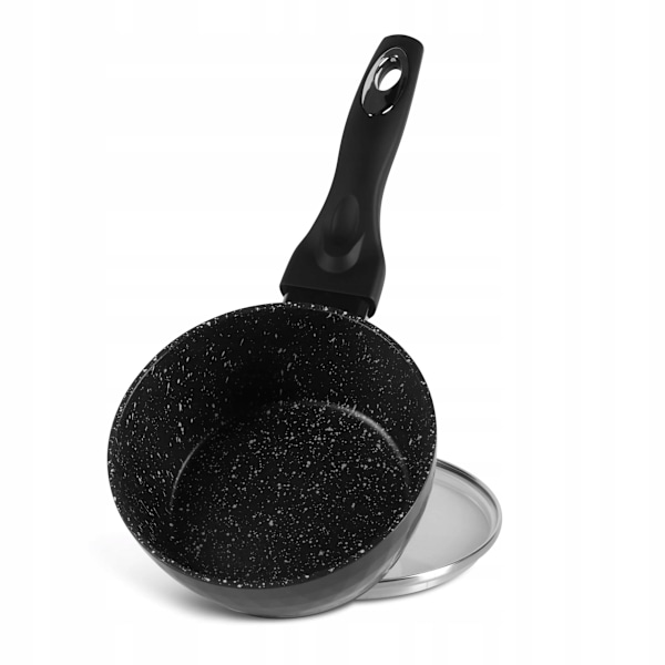 Edenberg Kastrullset med Glaslock – Marmorerade Non-Stick-Grytor – PFOA-fria