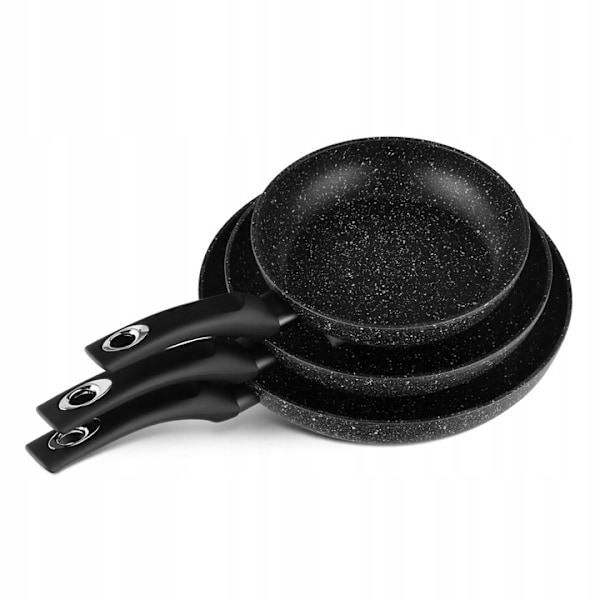 Stekpanneset – 3-delat non-stick set för induktion och gas, 20/24/28 cm
