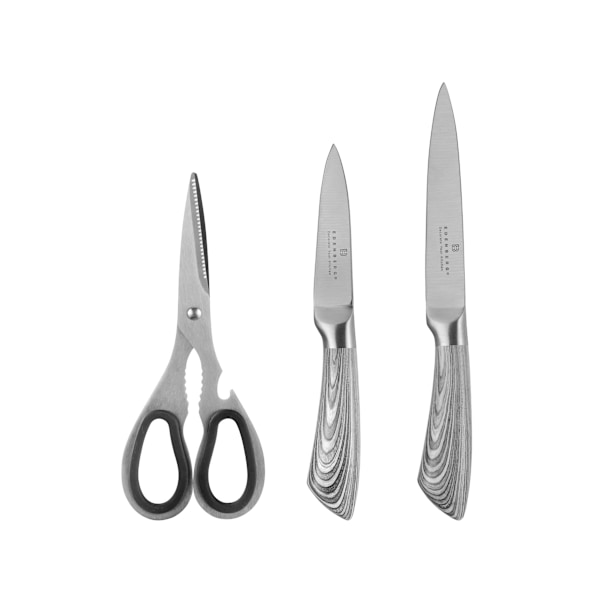 Knivset i rostfritt stål 8 delar med roterande ställ – Edenberg EB-914