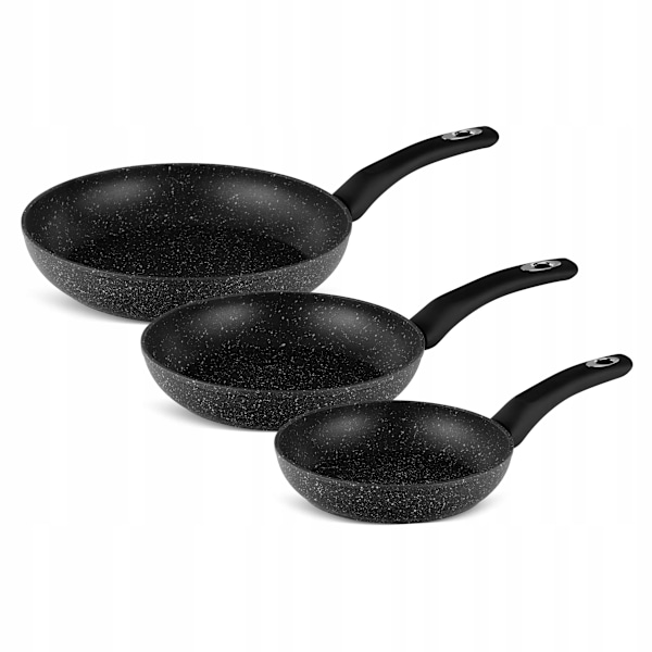 Stekpanneset – 3-delat non-stick set för induktion och gas, 20/24/28 cm