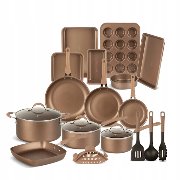 Edenberg Set EB-5654 – 20 delar: kastruller, stekpannor, bakformar & köksredskap