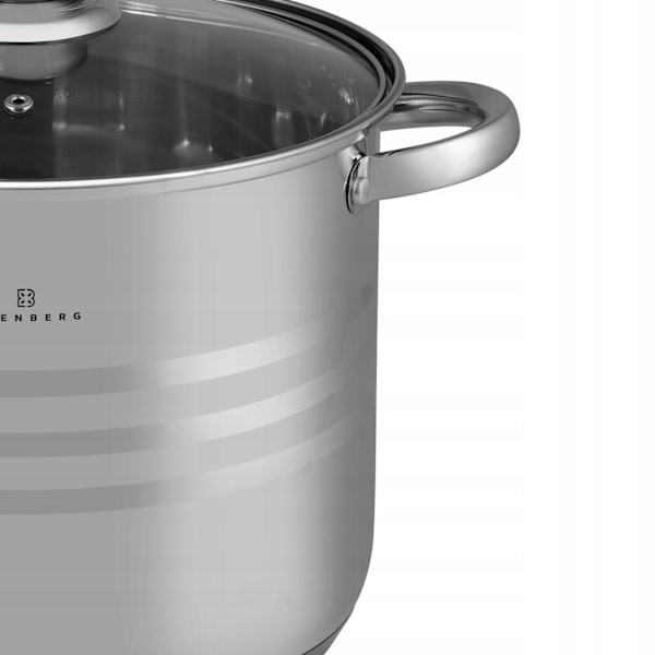 Kastrullset Edenberg i rostfritt stål med non-stick-beläggning – 6 delar