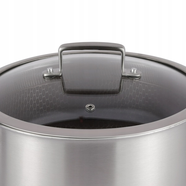 Kastrull med lock 2,8 L i rostfritt stål med non-stick-beläggning – Edenberg EB-17056