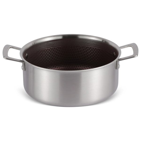 Kastrull med lock 2,8 L i rostfritt stål med non-stick-beläggning – Edenberg EB-17056